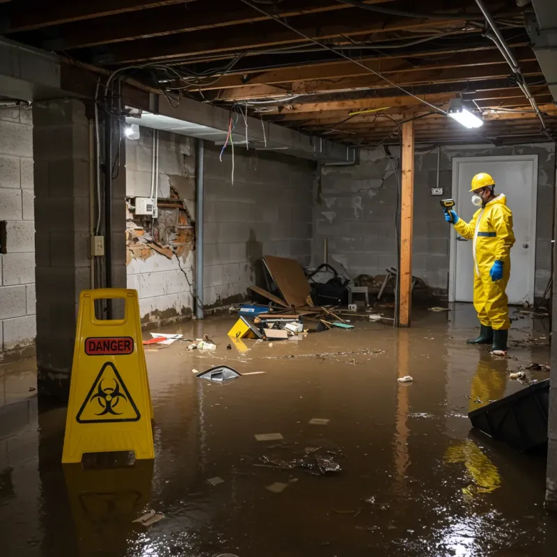Flooded Basement Electrical Hazard in Charlotte Court House, VA Property